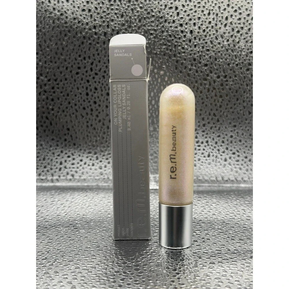 r.e.m. beauty On Your Collar Plumping Lip Gloss Jelly Sandals 0.28oz NIB NEW!!!